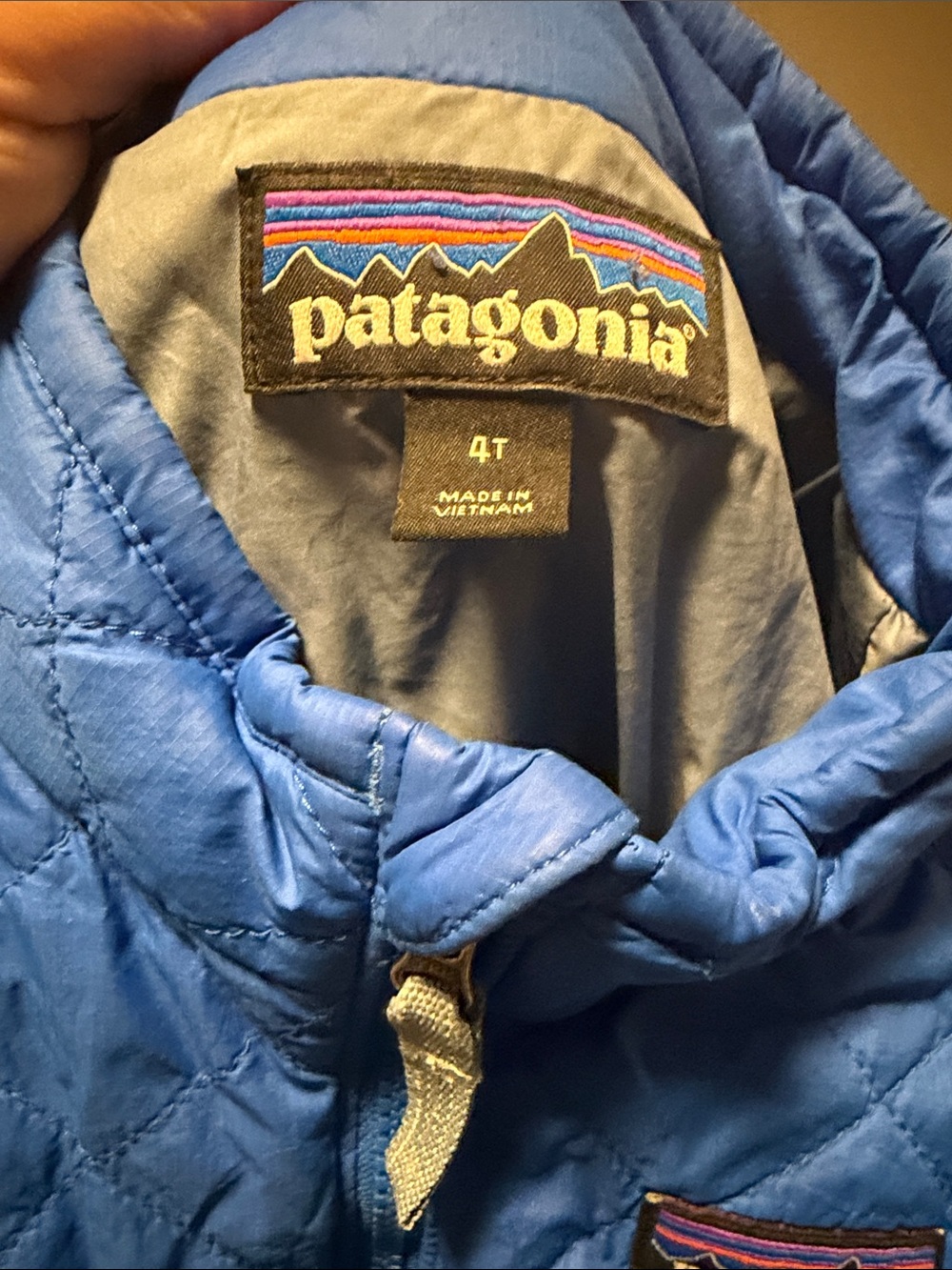 Patagonia Kids Royal Blue Quilted Puffer Jacket